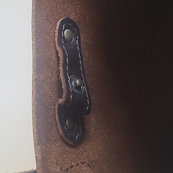 Portland LEATHER Brown MINI Tote Bag - Picture 9 of 12